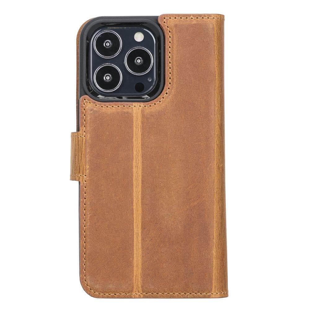 Magic iPhone 13 Series Detachable Genuine Leather Case / MW