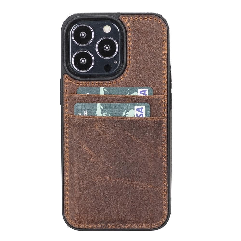 Flex Cover Card Holder iPhone 13 Series Genuine Leather Back Cover