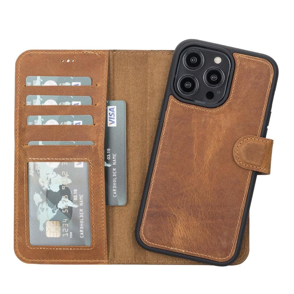 Magic iPhone 14 Pro Detachable Leather Wallet Case