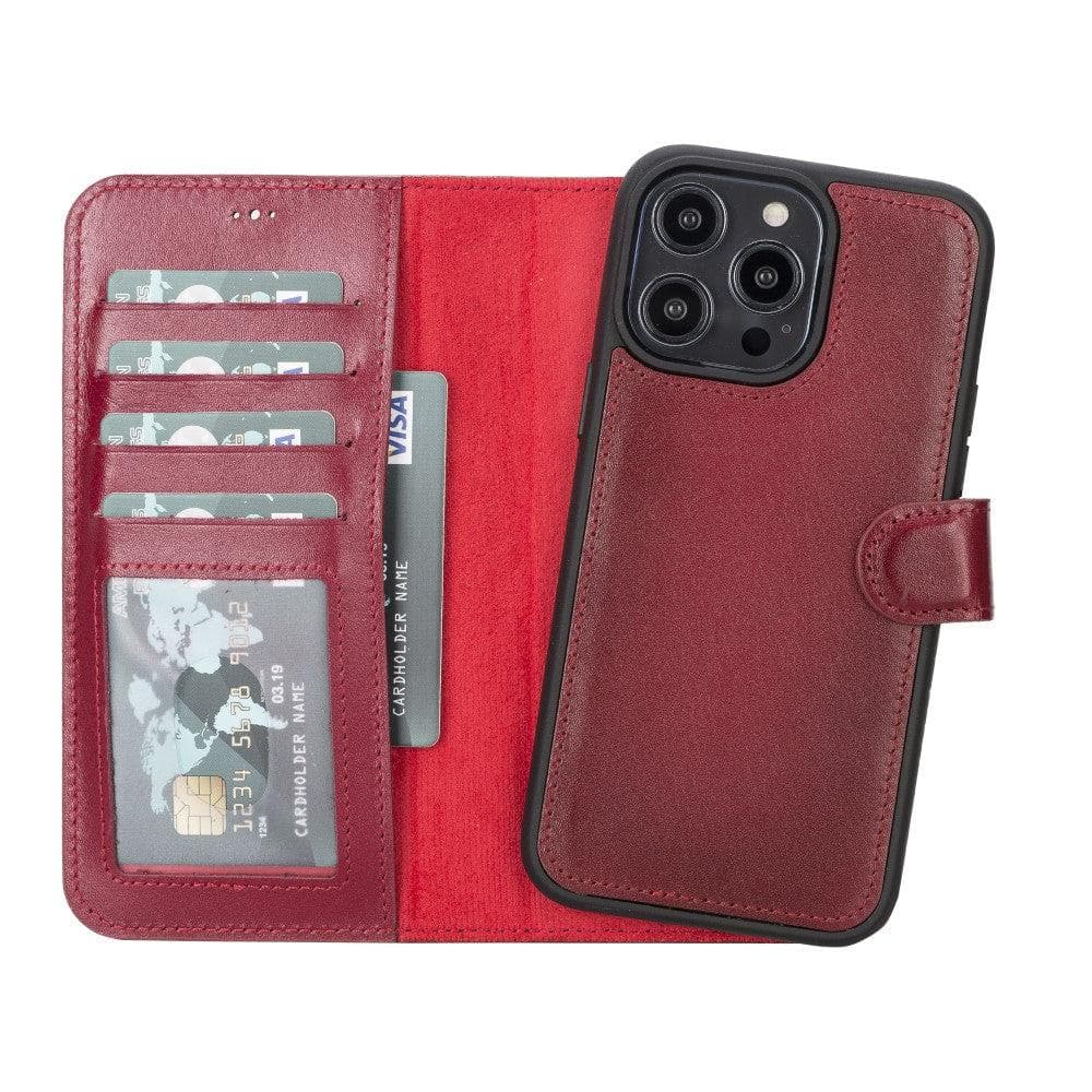 Magic iPhone 14 Series Detachable Genuine Leather Case