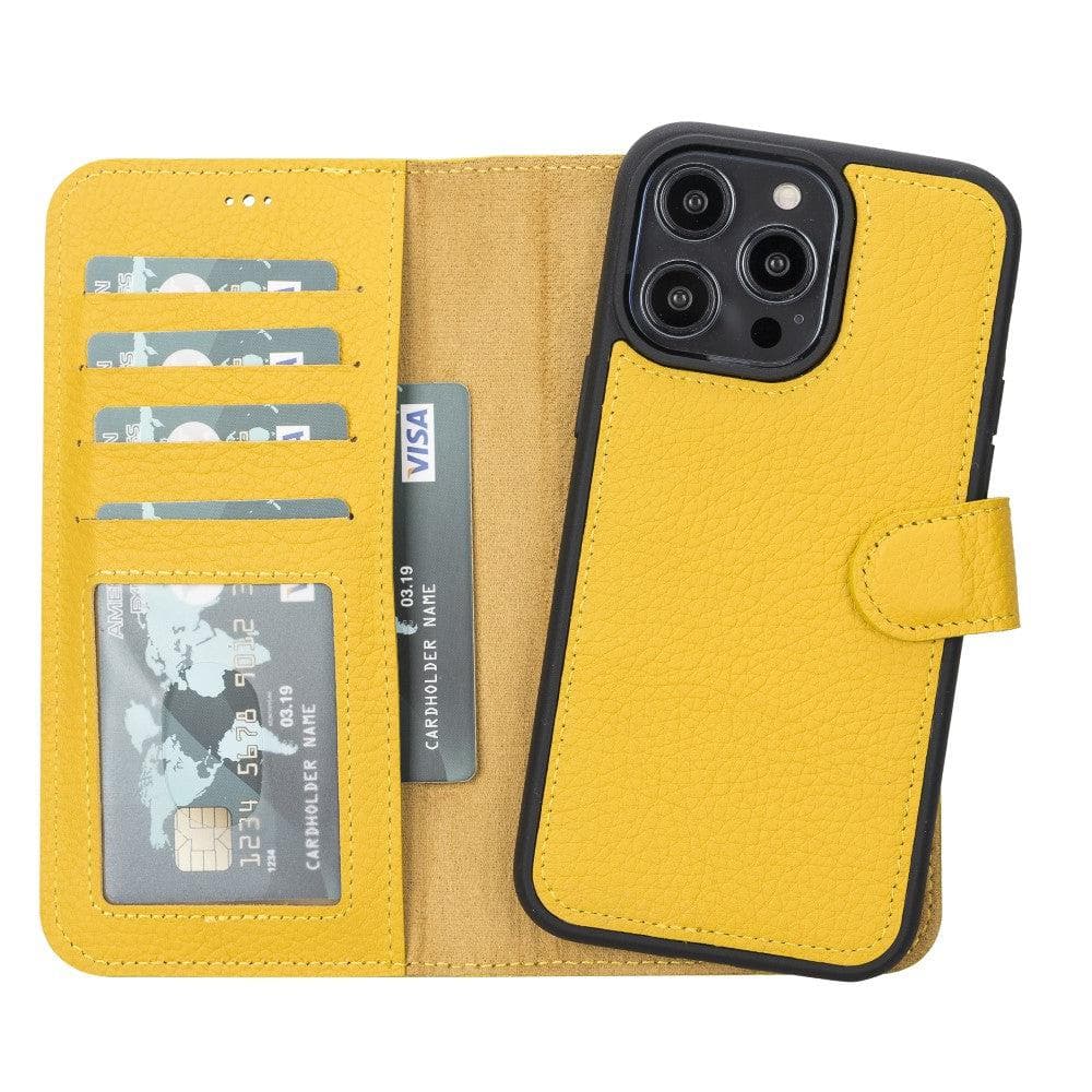 Magic iPhone 14 Series Detachable Genuine Leather Case