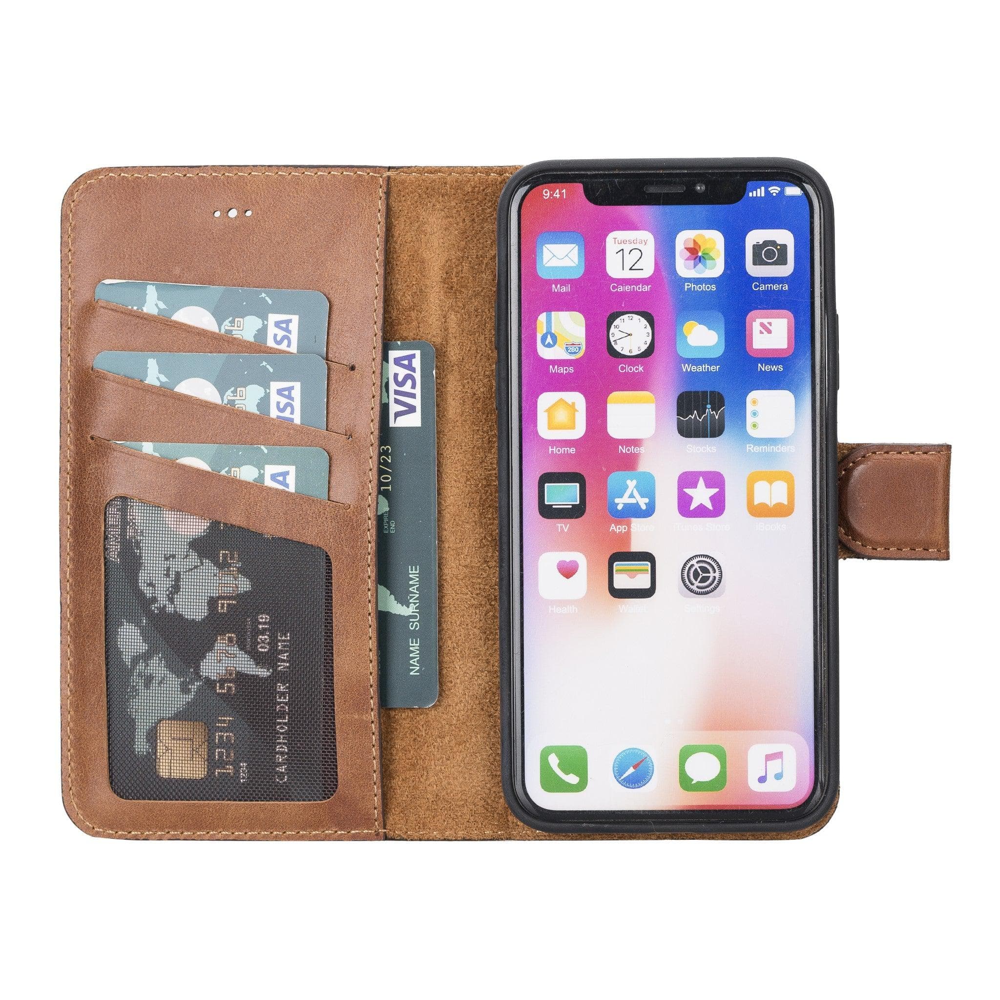 Magic iPhone X Series Detachable Genuine Leather Case / MW