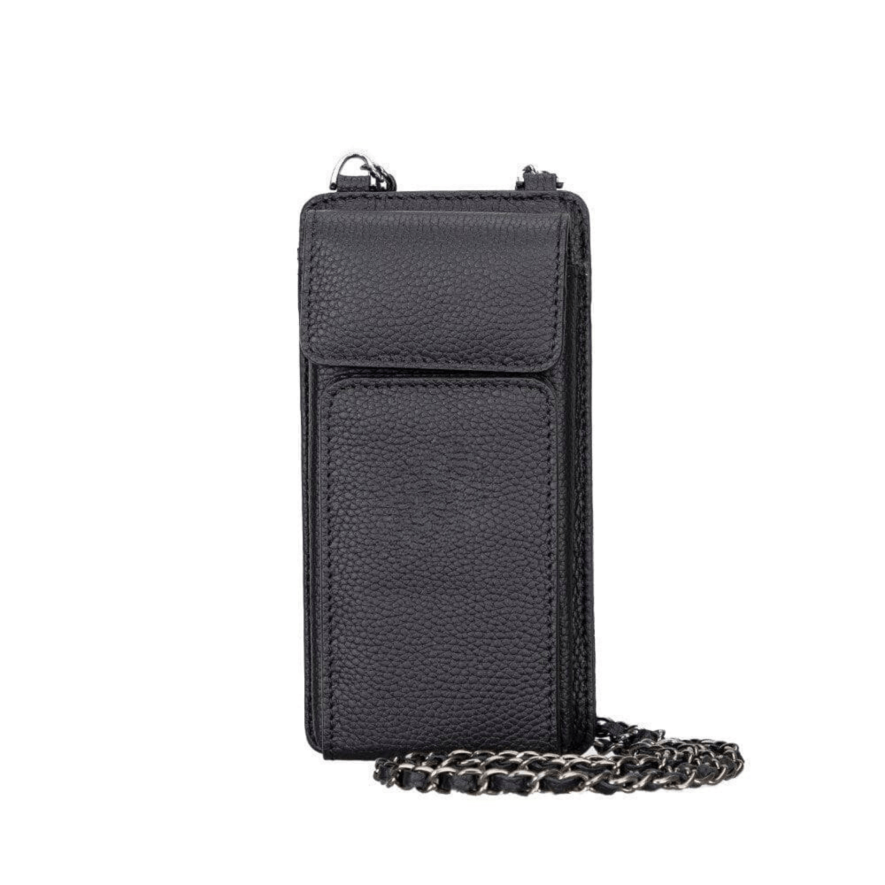 Avjin Genuine Leather Crossbody Bag Compatible with Phones up to 6.9"