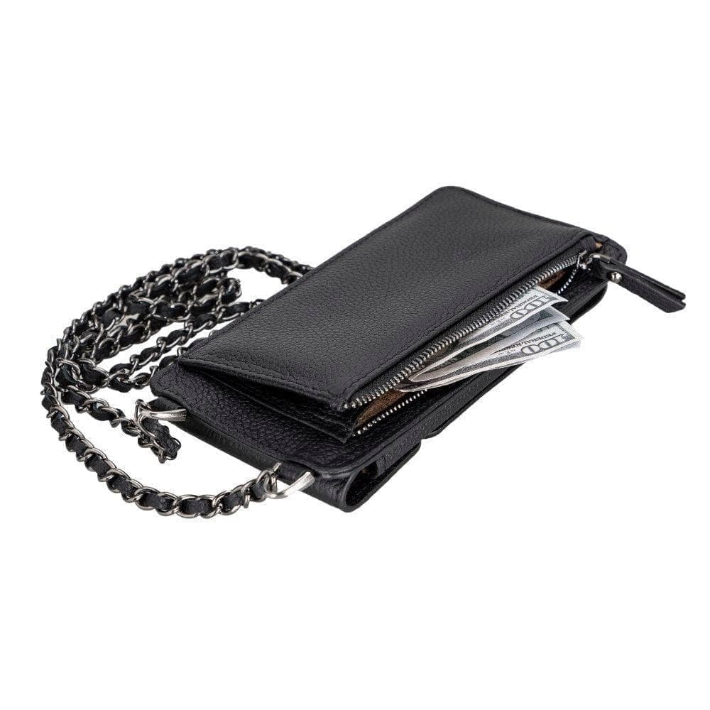 Avjin Genuine Leather Crossbody Bag Compatible with Phones up to 6.9"