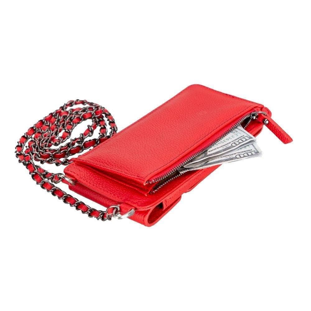 Avjin Genuine Leather Crossbody Bag Compatible with Phones up to 6.9"