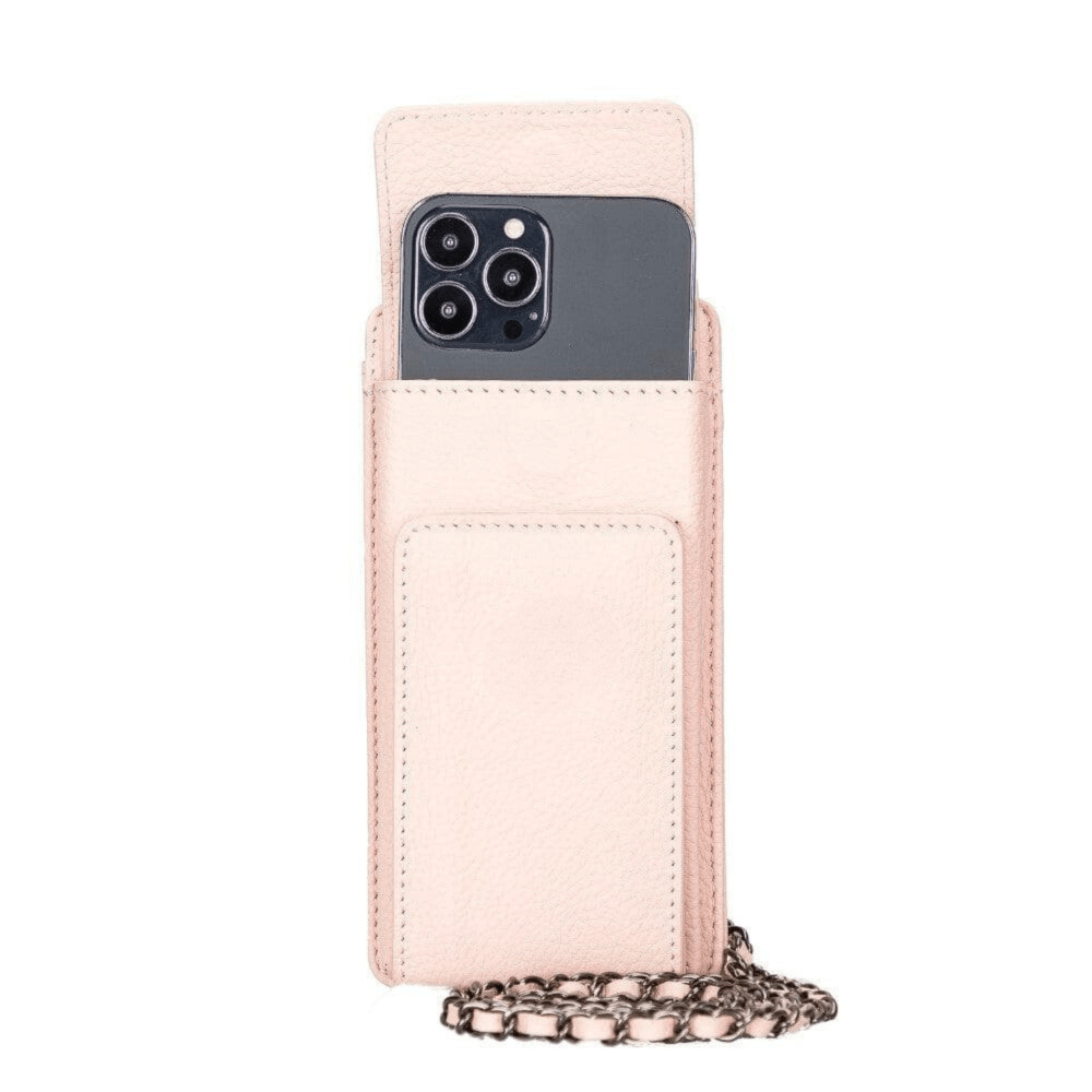 Avjin Genuine Leather Crossbody Bag Compatible with Phones up to 6.9"