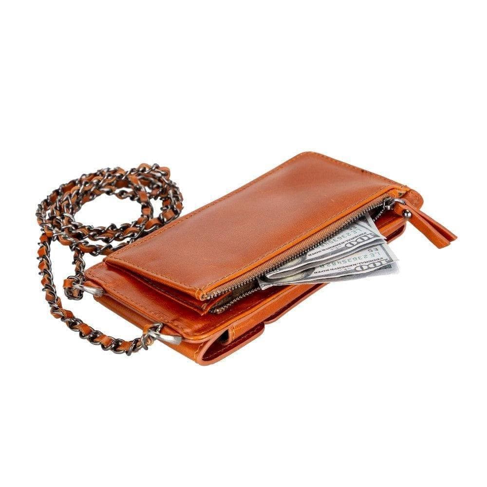 Avjin Genuine Leather Crossbody Bag Compatible with Phones up to 6.9"