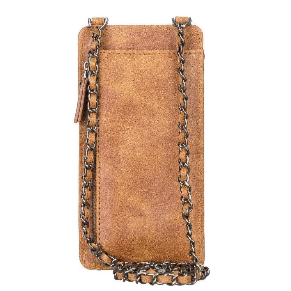 Avjin Genuine Leather Crossbody Bag Compatible with Phones up to 6.9"