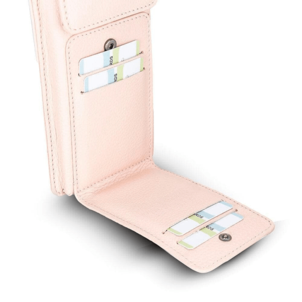 Avjin Genuine Leather Crossbody Bag Compatible with Phones up to 6.9"