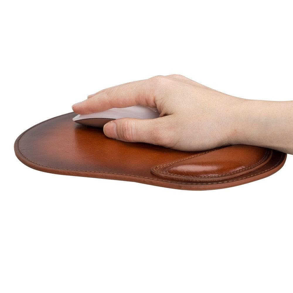 Cushioned Genuine Leather Mouse Pad