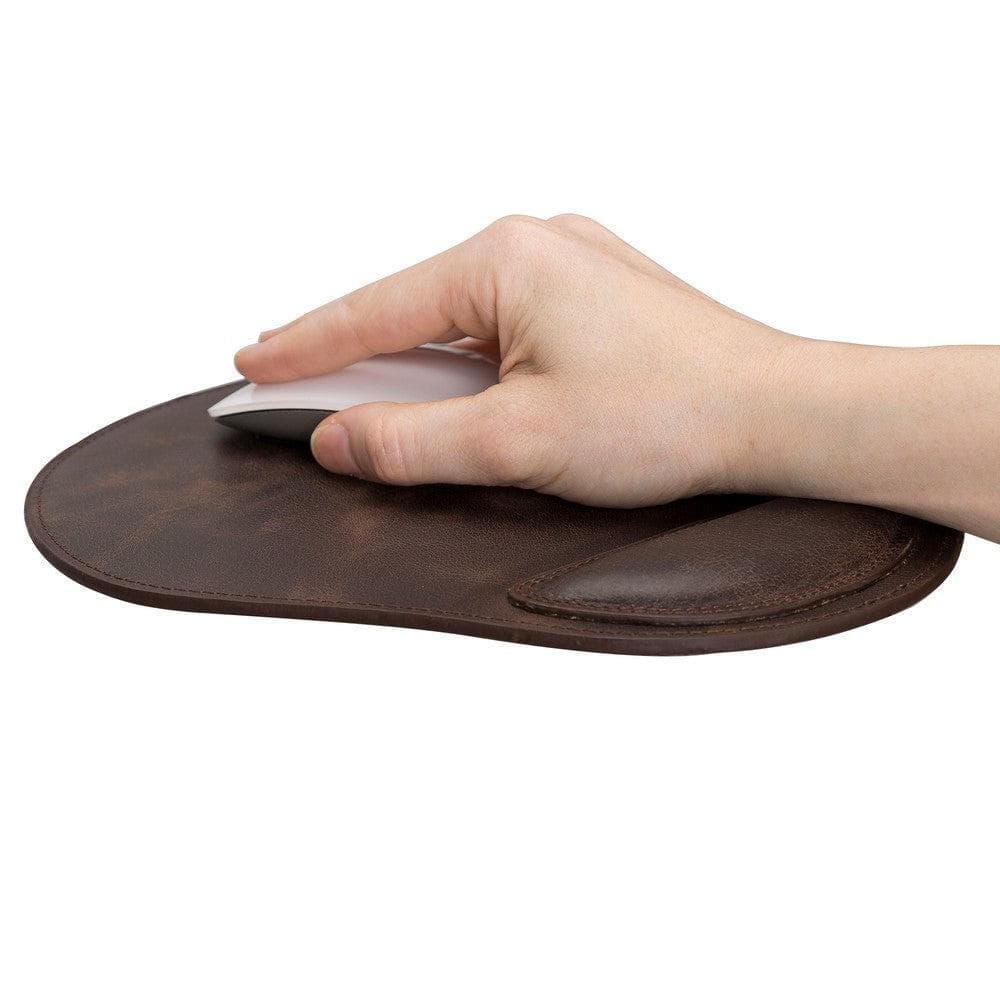 Cushioned Genuine Leather Mouse Pad