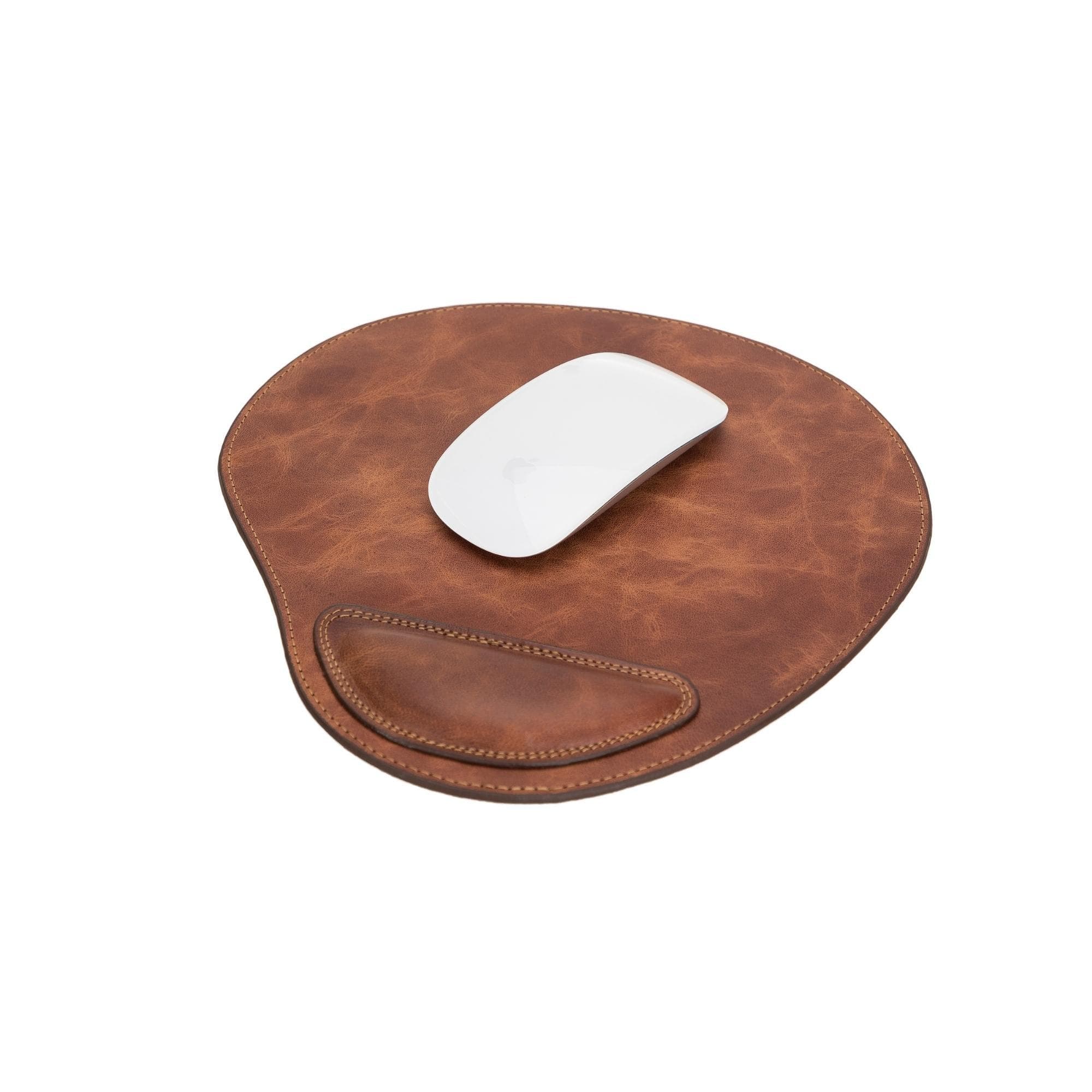 Cushioned Genuine Leather Mouse Pad