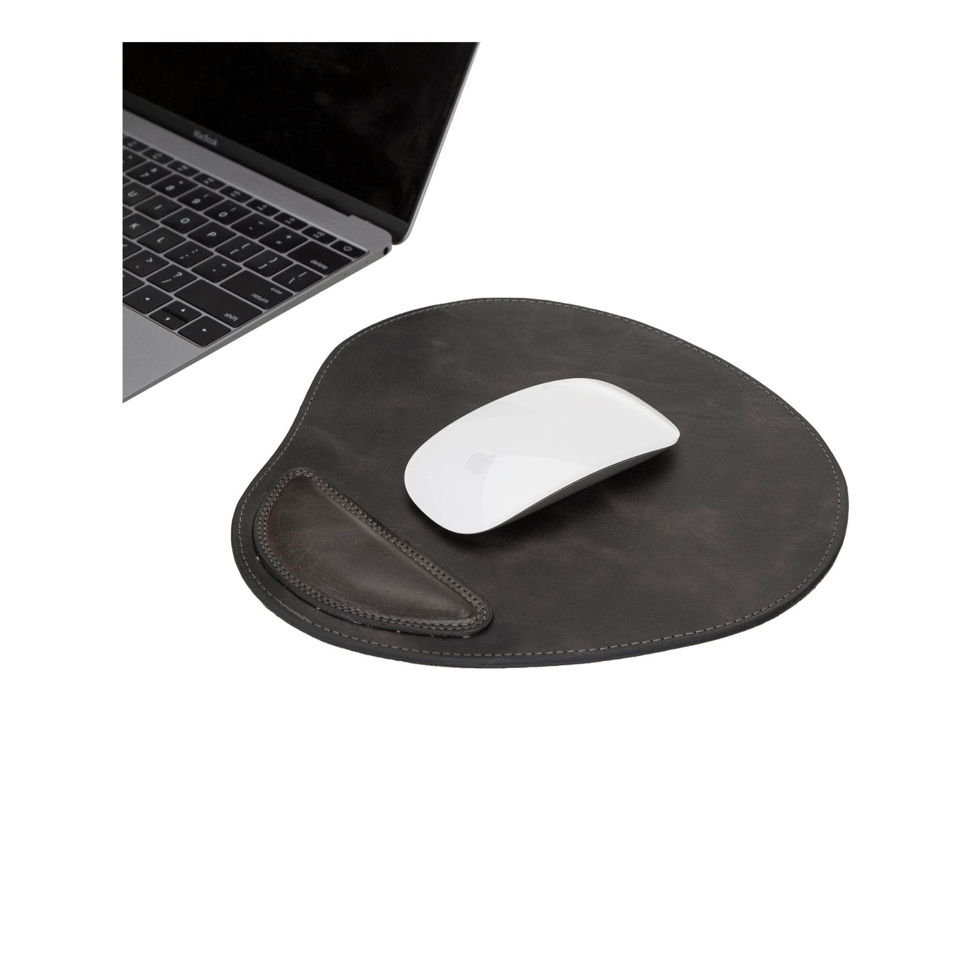 Cushioned Genuine Leather Mouse Pad