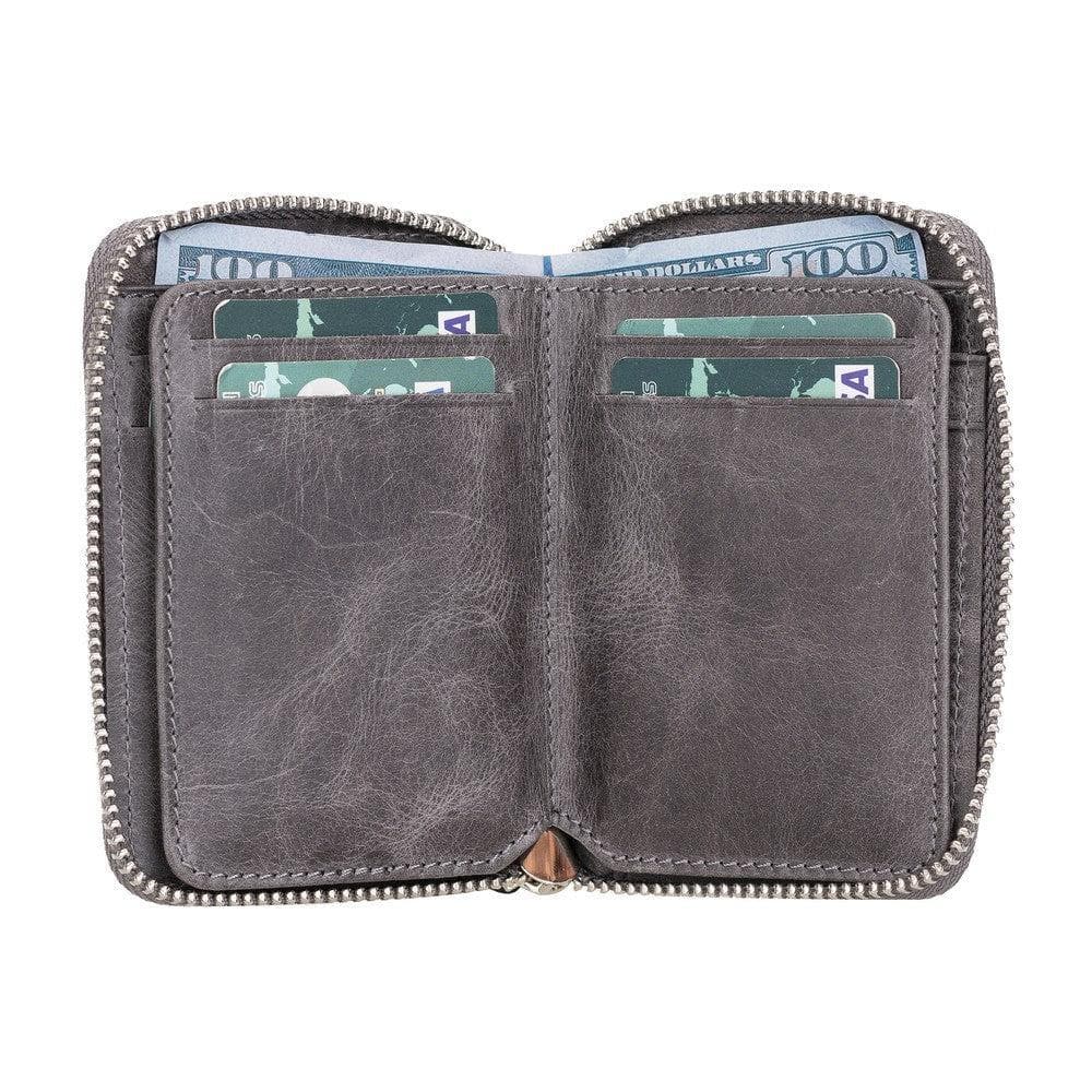 Elvis Genuine Leather Zipper Wallet