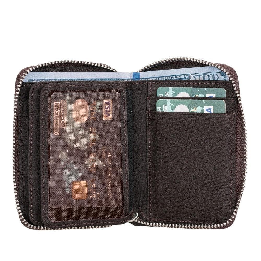 Elvis Genuine Leather Zipper Wallet