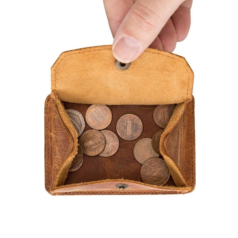 Functional Genuine Leather Coin Holder