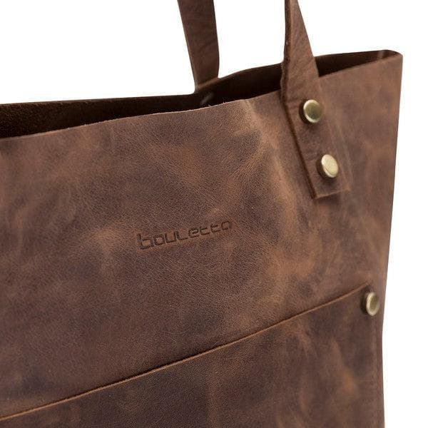 Moon Geniune Leather Women Tote Bag