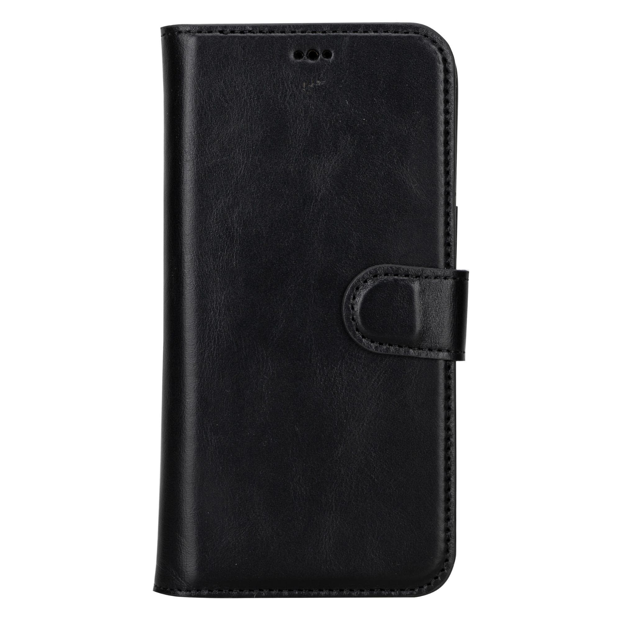 Magic iPhone 15 Pro Max Genuine Leather Detachable Wallet Case