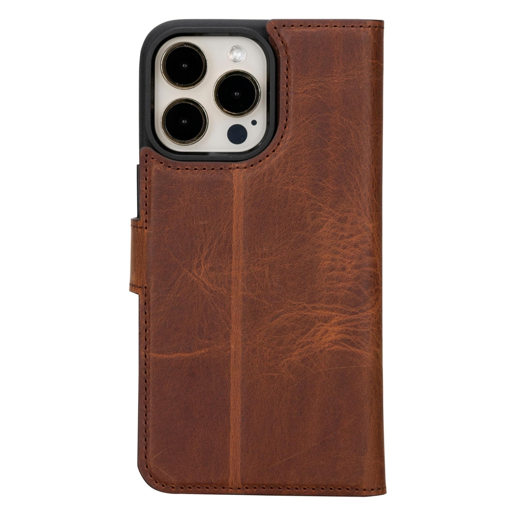 Magic iPhone 15 Series Detachable Genuine Leather Case