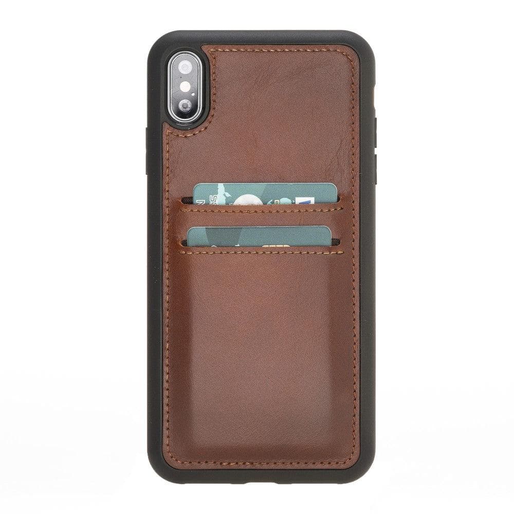 iPhone X Series Leather Flex Back Cover With Card Holder