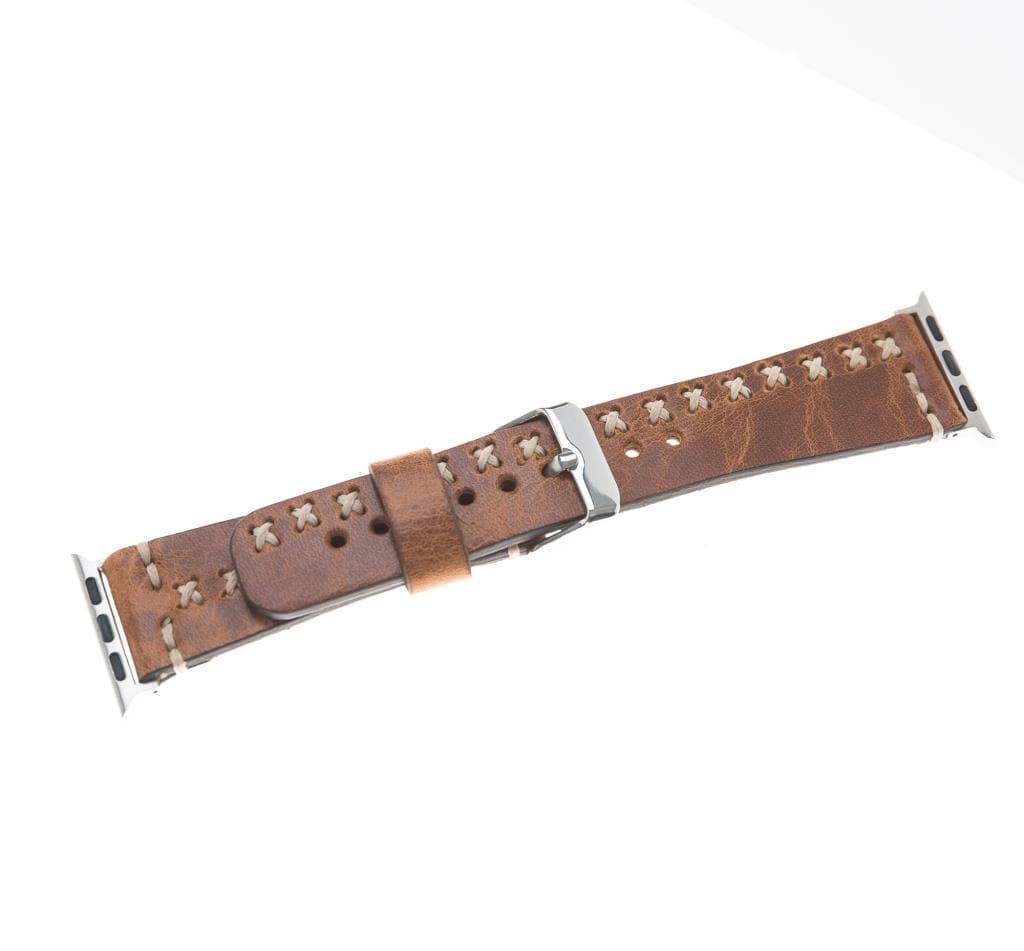 Leather Apple Watch Bands - Aqua Style