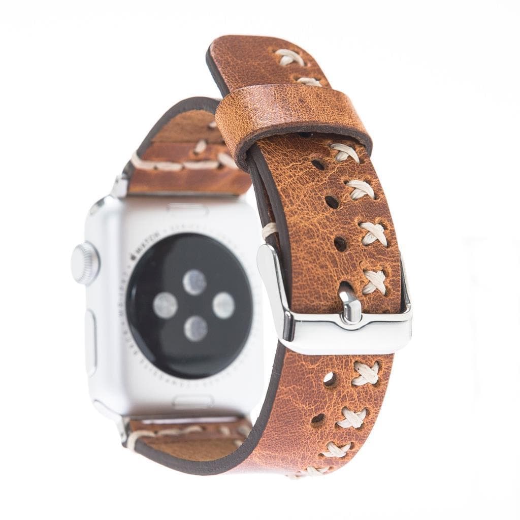 Leather Apple Watch Bands - Aqua Style