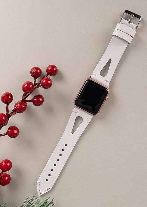 Leather Apple Watch Bands - BA2 Style Drop Cut 42mm