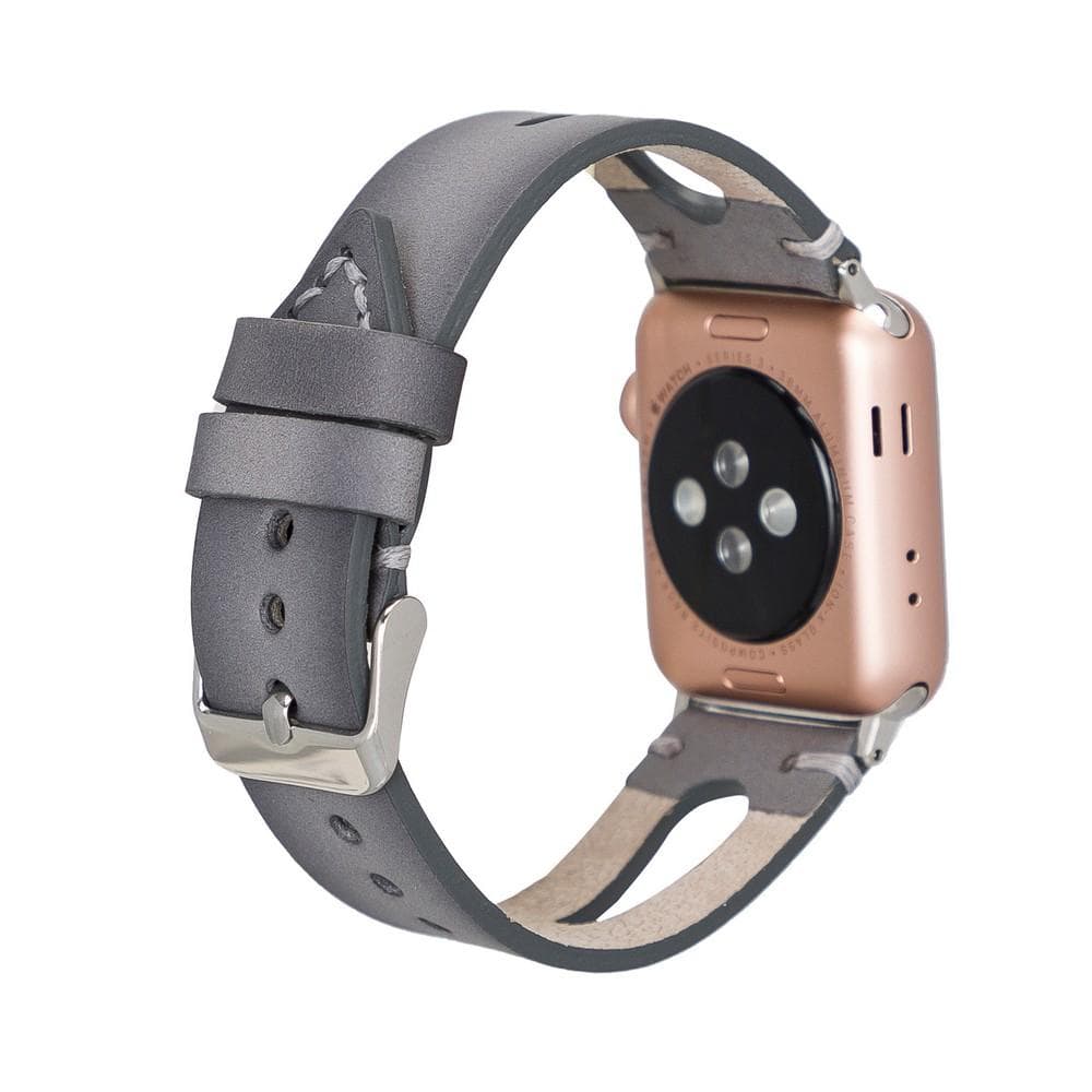 Leather Apple Watch Bands - BA2 Style Drop Cut 42mm