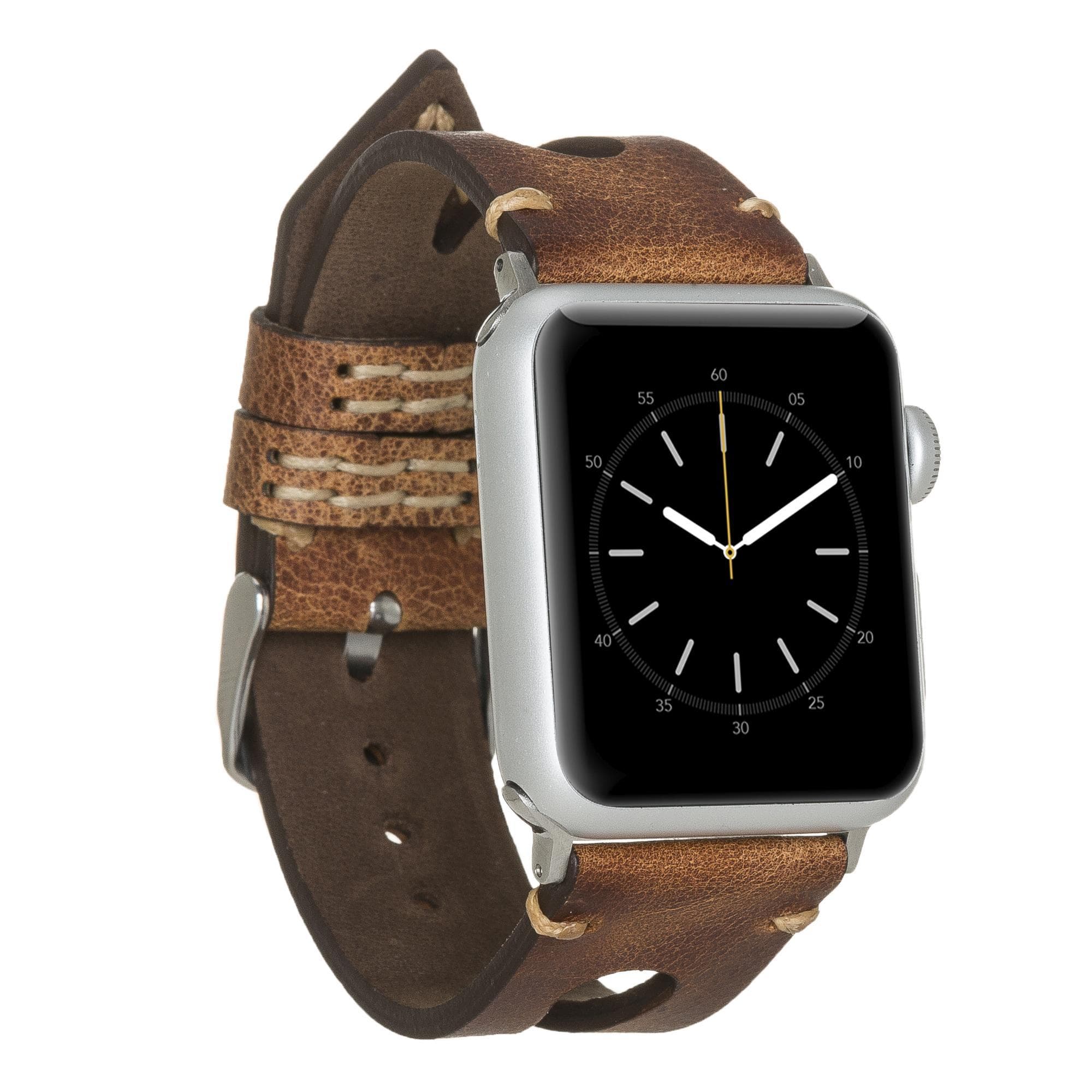 Leather Apple Watch Bands - BA2 Style Drop Cut 42mm