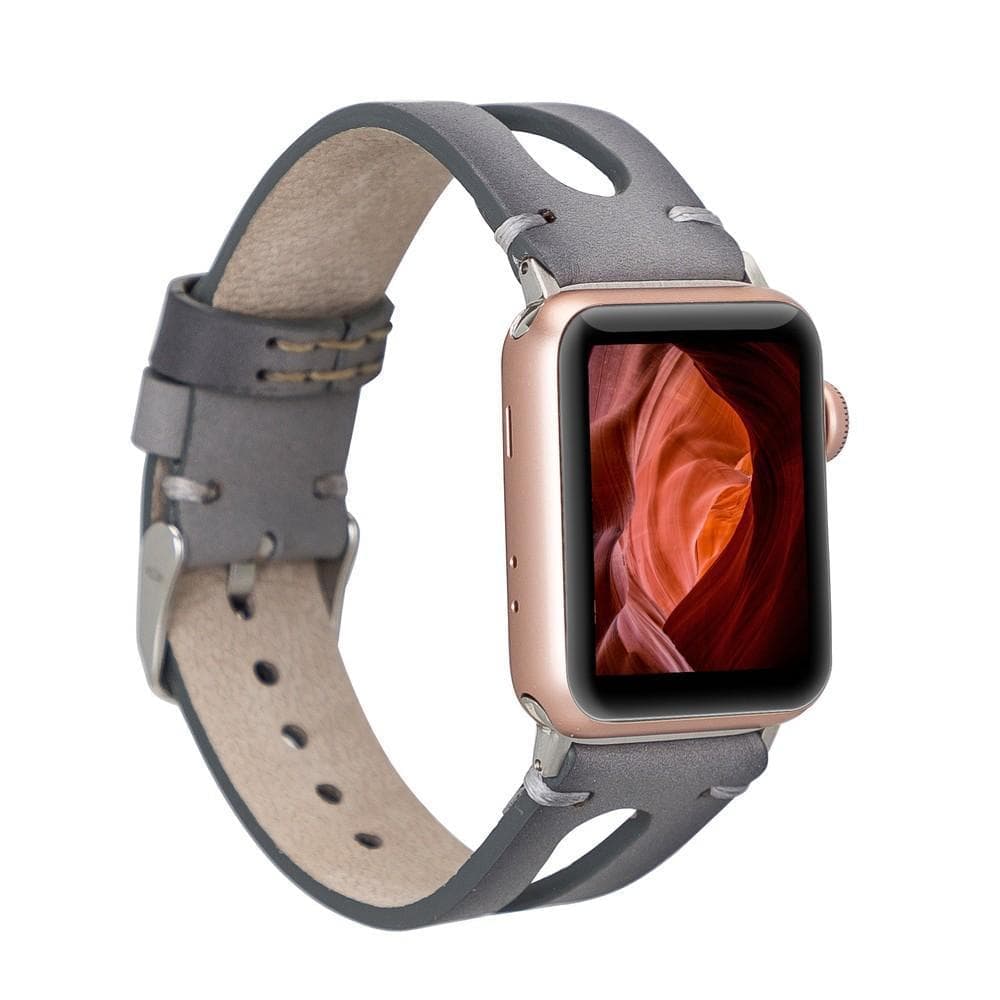 Leather Apple Watch Bands - BA2 Style Drop Cut 42mm