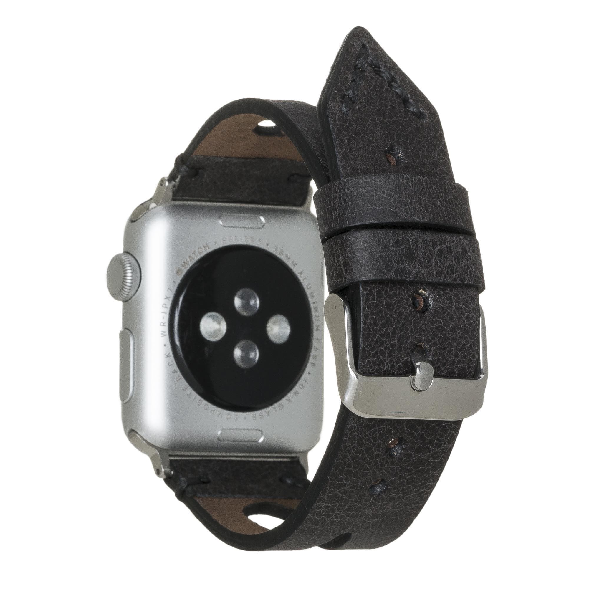 Leather Apple Watch Bands - BA2 Style Drop Cut 42mm