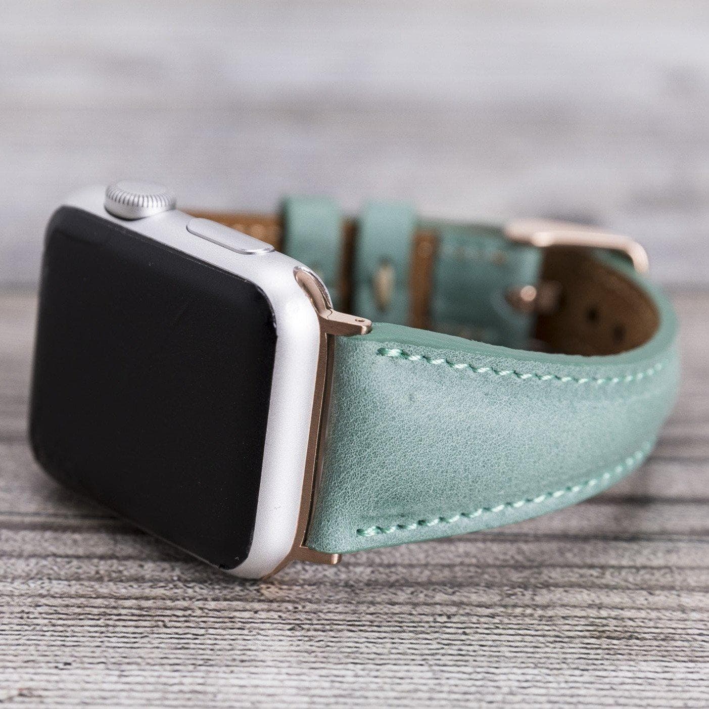 Leather Apple Watch Bands - Classic Slim Style