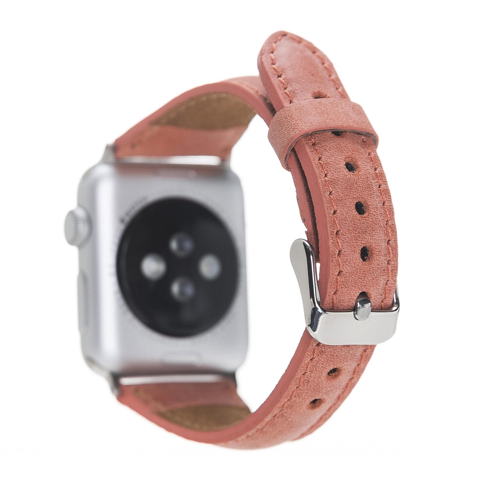 Leather Apple Watch Bands - Classic Slim Style