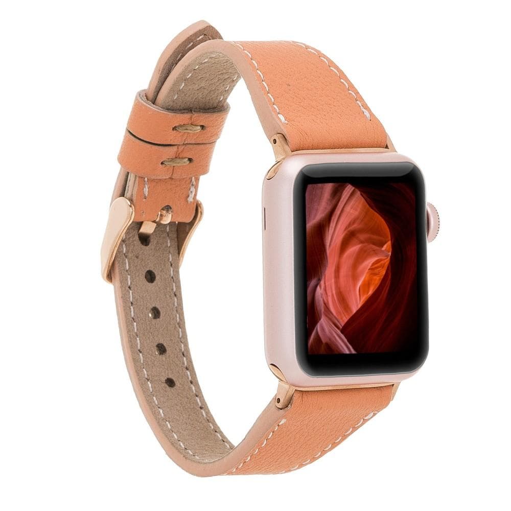 Leather Apple Watch Bands - Classic Slim Style