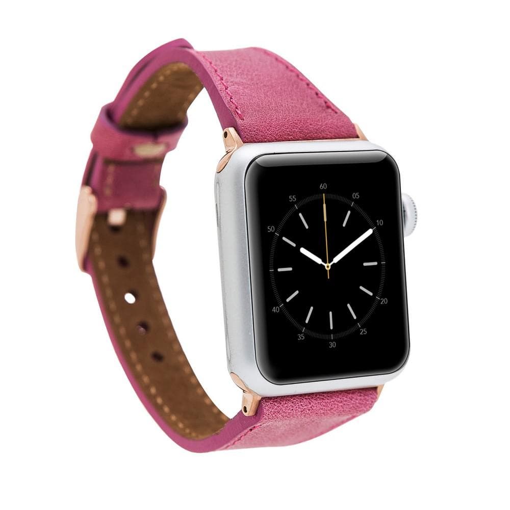 Leather Apple Watch Bands - Classic Slim Style