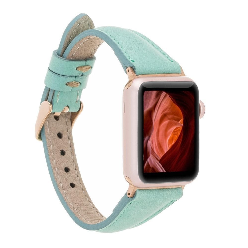 Leather Apple Watch Bands - Classic Slim Style