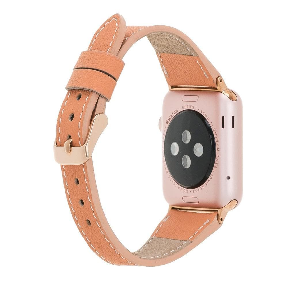 Leather Apple Watch Bands - Classic Slim Style