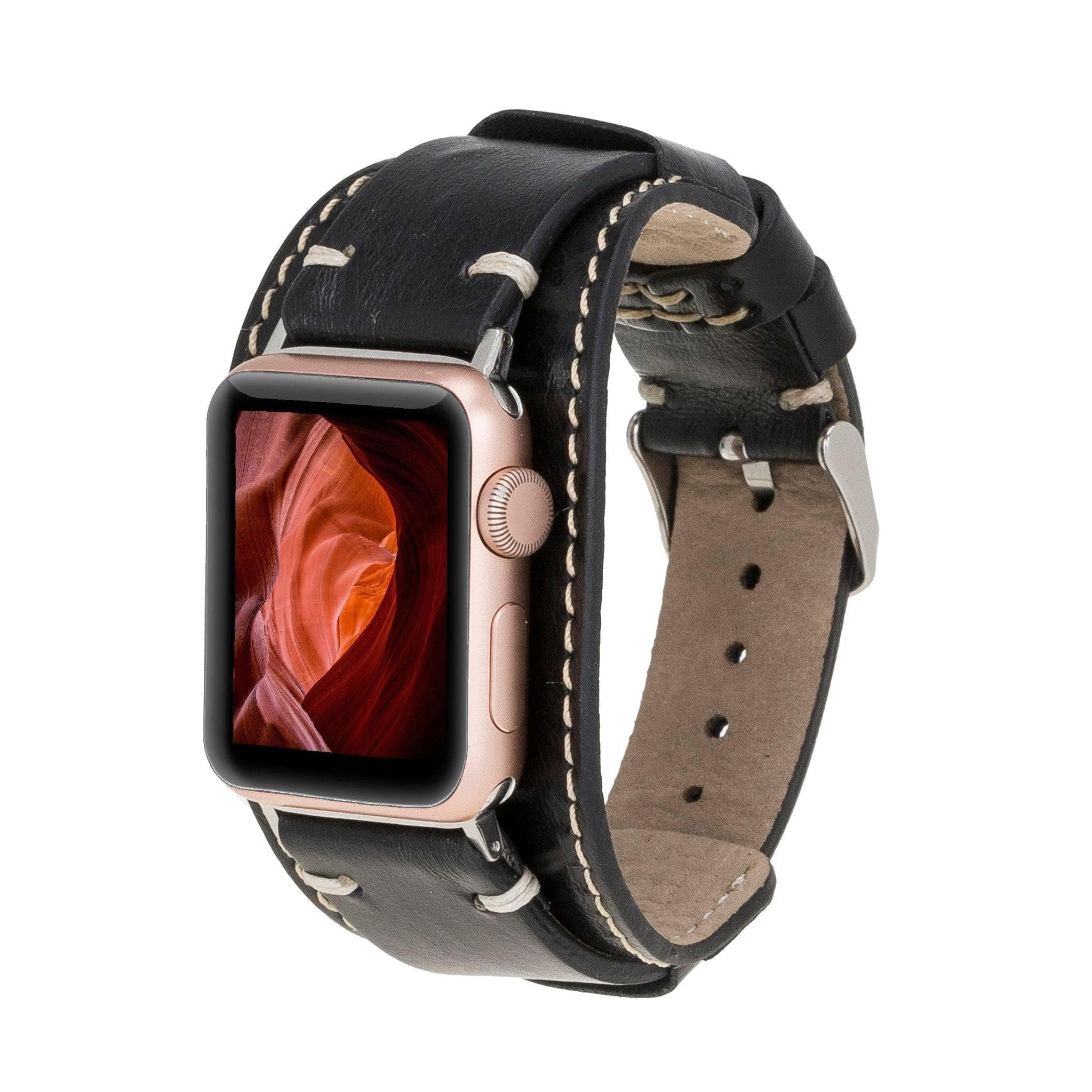 Leather Apple Watch Bands - Cuff Style