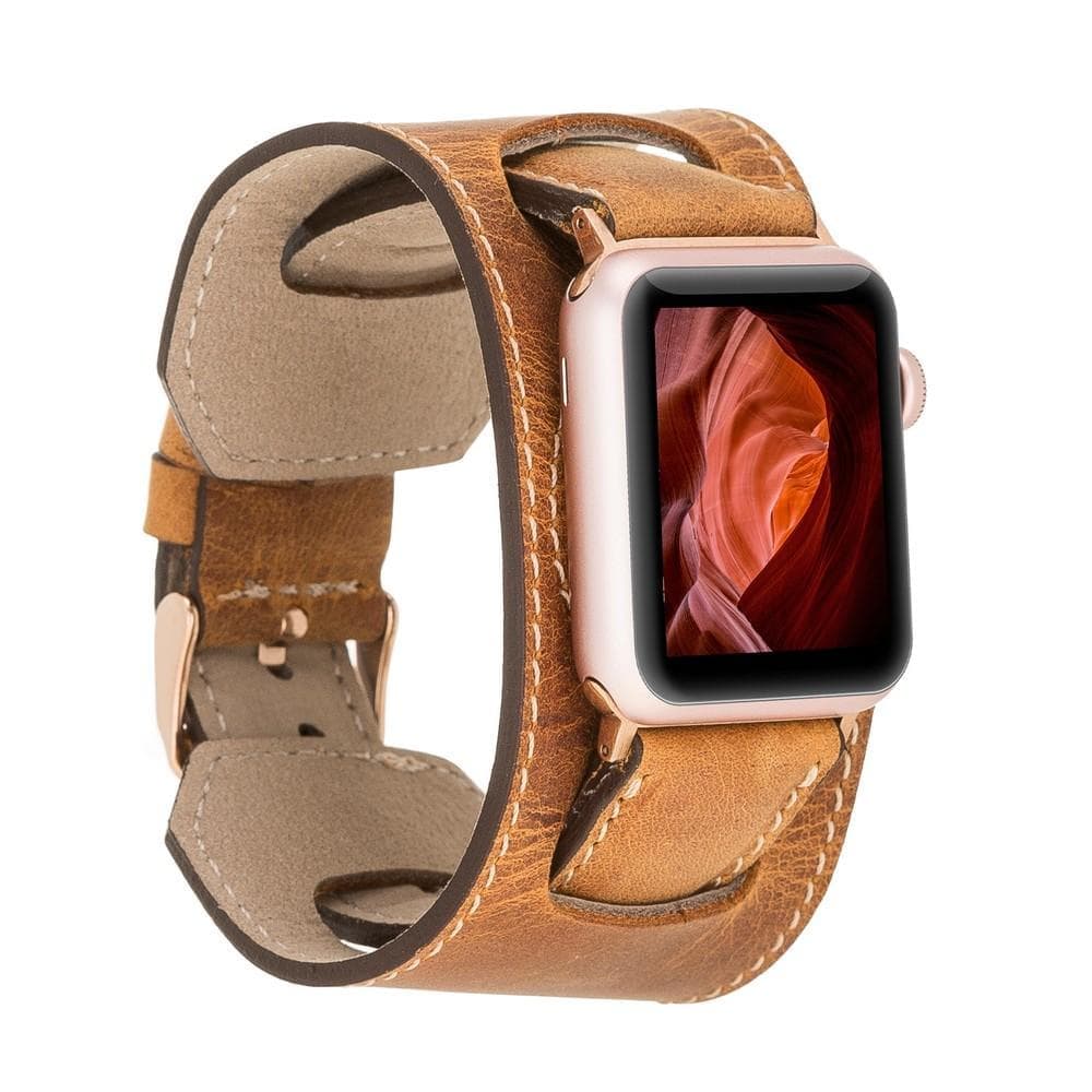 Leather Apple Watch Bands - Cuff Style