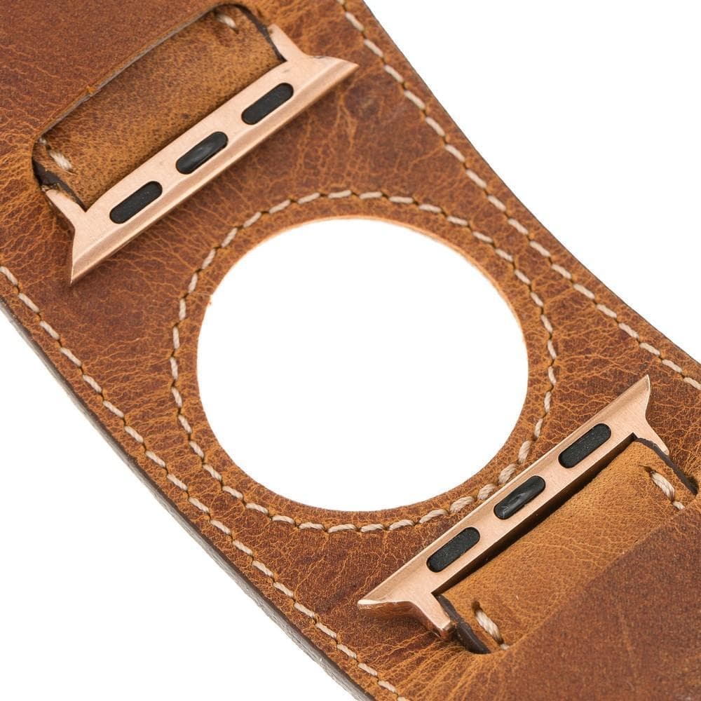 Leather Apple Watch Bands - Cuff Style