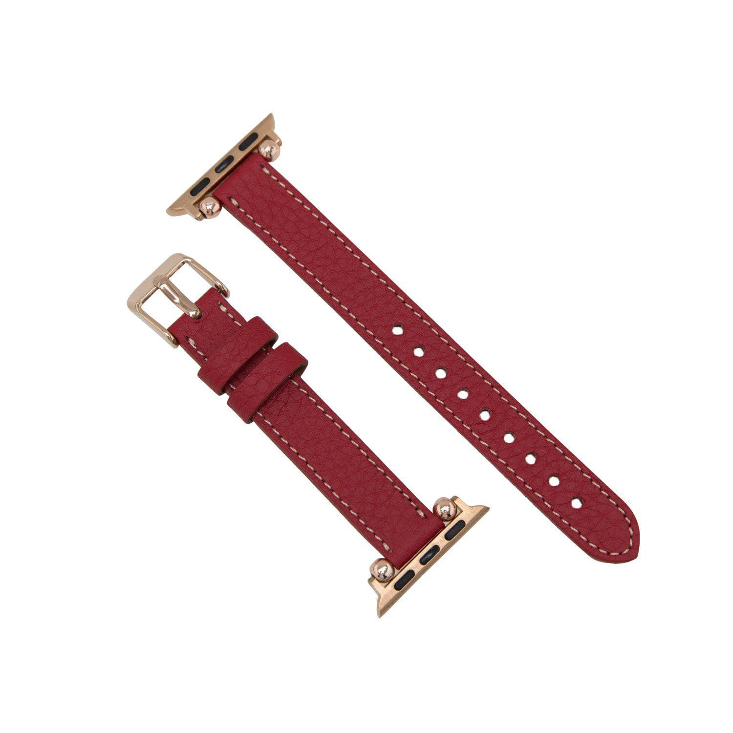 Leather Apple Watch Bands - Ferro Seamy Style