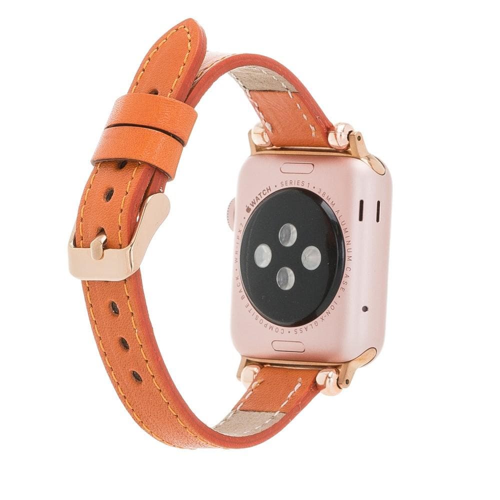 Leather Apple Watch Bands - Ferro Seamy Style