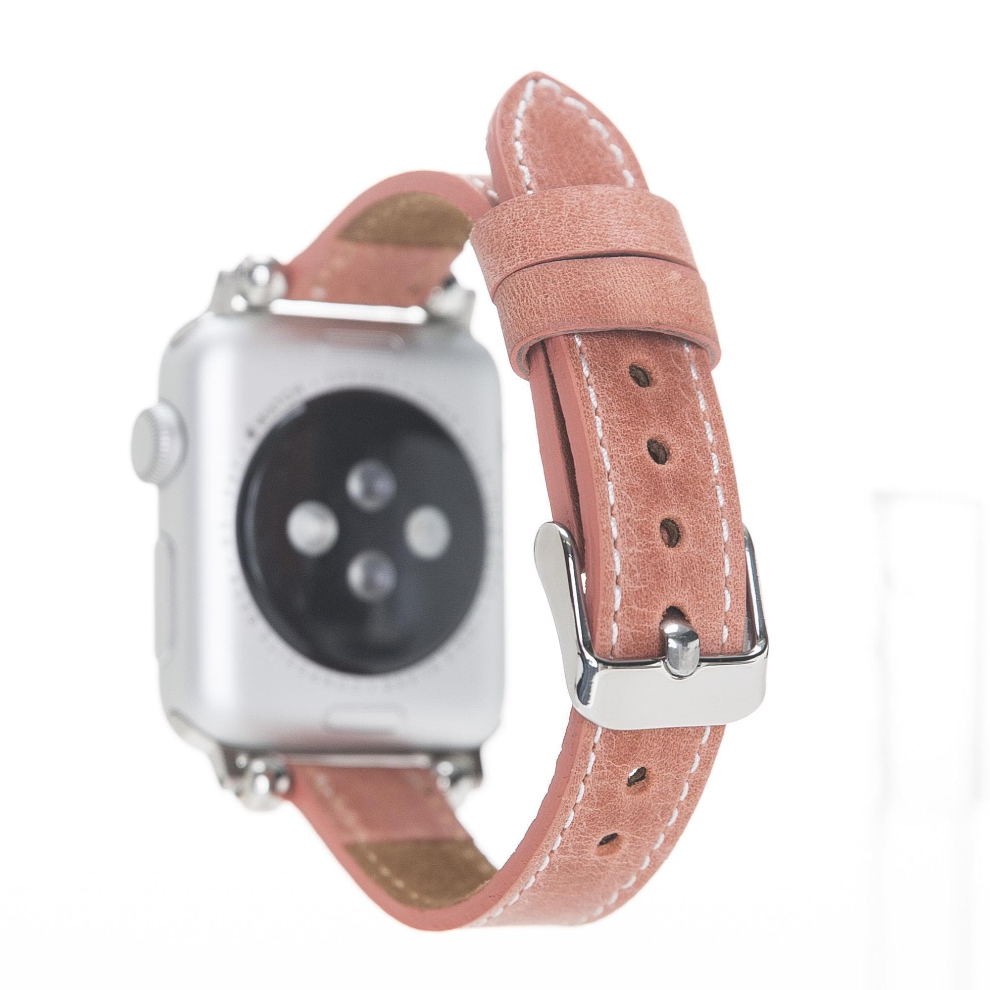 Leather Apple Watch Bands - Ferro Seamy Style