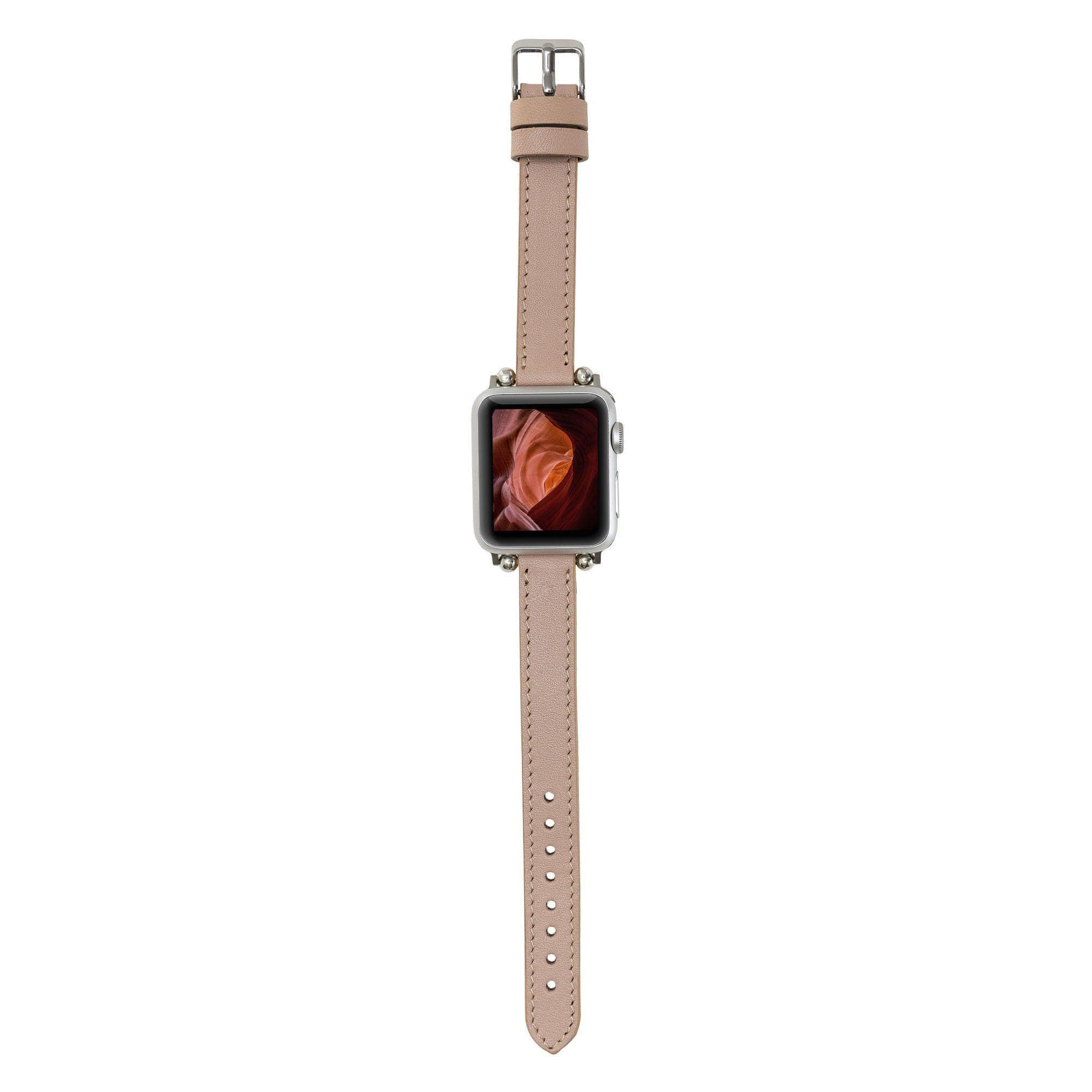 Leather Apple Watch Bands - Ferro Seamy Style