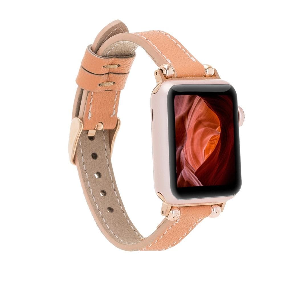 Leather Apple Watch Bands - Ferro Seamy Style