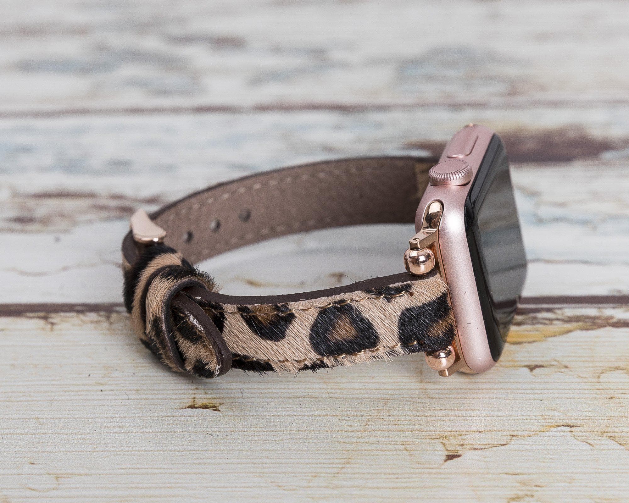 Leather Apple Watch Bands - Ferro Seamy Style