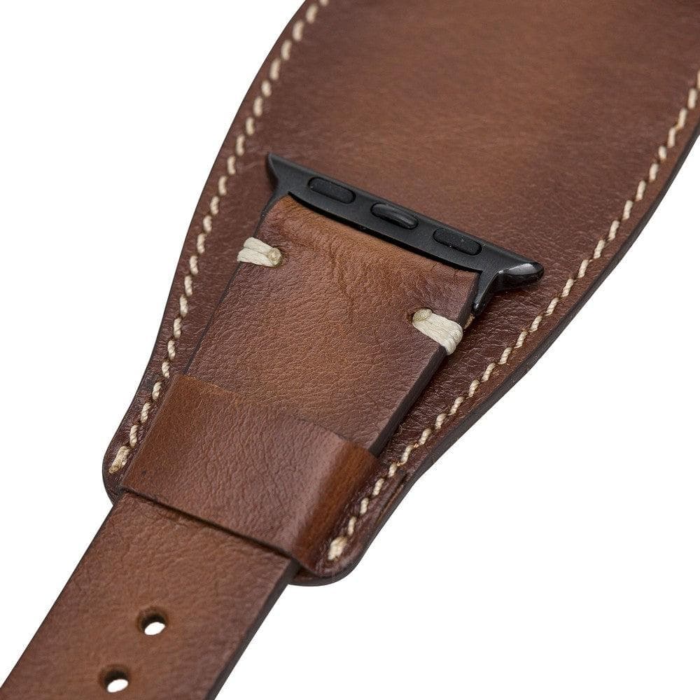 Leather Apple Watch Bands - Pulsar Cuff Style