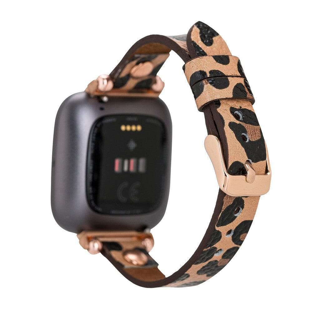 Leather Apple Watch Bands - Ferro Rose Gold Trok Style