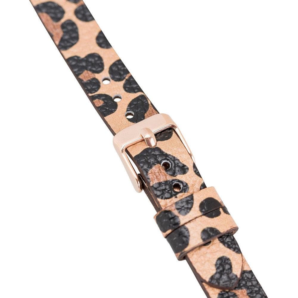 Leather Apple Watch Bands - Ferro Rose Gold Trok Style