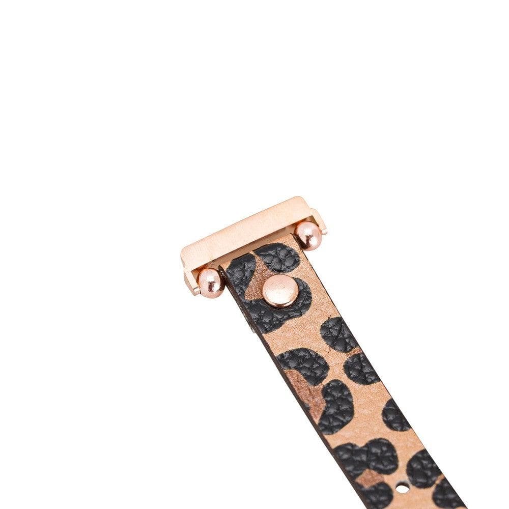 Leather Apple Watch Bands - Ferro Rose Gold Trok Style